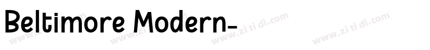 Beltimore Modern字体转换